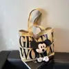 Bolso Sencillo de Lona para Mujer Gran Capacidad Sencillo Nuevo Invierno Literario Bolso de Hombro Casual Trabajo Viaje Bolso Tote
