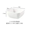 Molheiras de Cerâmica Personalizadas para Amazon Transfronteiriças, Molheiras Criativas em Formato de Lingote, Pratos Redondos para Petiscos e Hot Pot, Pratos Quadrados para Condimentos