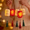 Decoraciones de Linternas para el Festival del Medio Otoño 2026, Linternas Brillantes para el Día Nacional, Decoraciones Colgantes para Centros Comerciales, Arreglos de Ambiente con Plantas Verdes
