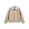 Ropa Vintage Yidao Otoño 2026 Nueva Chaqueta Informal Holgada de Moda para Hombre con Diseño de Solapa Falso de Dos Piezas