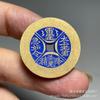Colección de Monedas Antiguas Color Esmalte Trueno Taishang Laojun Hecho a Mano Pintado Dinero Diez Productos Artesanía Popular Moneda de Cobre