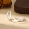 Pendientes Geométricos Redondos Grandes Exagerados de Plata de Ley 925 para Mujer Círculo Sentido de Diseño de Nicho Pendiente Nuevo de Moda Accesorios