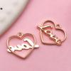 Europa y Estados Unidos KC oro mixto 20 letras de amor huecas AMOR pequeño colgante DIY pulsera collar joyería colgante al por mayor