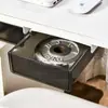 Caja de almacenamiento para debajo del escritorio para oficina y dormitorio, cajón de papelería oculto, estante de almacenamiento oculto debajo del escritorio
