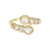 Anillo Abierto con Forma de Serpiente y Circonita para Mujer, Diseño Único de Nicho, Anillo Retro para Dedo Índice, Gama Alta, Lujo Accesible y Anillo Exquisito