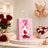 Nueva Bolsa de Empaque Blanca de Piel de Vaca de Amazon para San Valentín, Película de PE, Puntos, Bolsa de Regalo Resistente y Duradera
