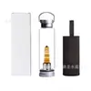 Taza de Spa de Cristal Natural con Asa Taza de Agua Portátil Columna de Cristal Taza Mágica Taza de Energía de Cristal Venta Directa de Fábrica