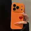 Corações Pintados são Adequados para a Nova Capa de Celular Apple 17 Pro Max, iPhone 15 Personalizado 16 Pro para Mulheres e Porta-Cartões 14