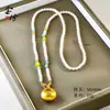 Collar Jinfang New Pearl Fat Fu Estilo Chino Accesorios para Vestir Cheongsam Chapado en Cobre Dorado Collar de Verano para Mujer de Alta Calidad