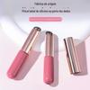 Pincel Labial Q de Silicone Macio com Tampa, Pincel de Maquiagem Portátil para Misturar Batom e Lip Balm, Pincel Multiuso para Corretivo, Pincel Labial Portátil