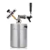 Termo de Acero Inoxidable 304/Botella de Cerveza de Acero Inoxidable/Contenedor de Cerveza Casera de 2 Litros Barril de Cerveza de 2L con Tapa Roscada