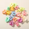 Presilha de Cabelo Colorida Nova Transfronteiriça 2,5cm em Formato de Coração, Mini Presilha Lateral de Garra, Presilha Fofa de Princesa para Franja