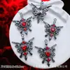 Accesorios de Estilo Oscuro Estilo Europeo y Americano Mariposa Negra Pistola Cruz de Rosa Colgante Pulsera de Cuentas DIY Collar