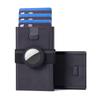 Paquete de tarjetas de textura avanzada paquete de tarjetas de aleación de aluminio caja de tarjetas de metal antimagnética cubierta de tarjeta ligera y delgada paquete de tarjetas de crédito con apertura automática