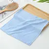 Toalla Cuadrada de Encaje de Terciopelo Coral Liso 30*30 Borde Cortado de Alta Densidad Toalla de Mano Trapo Suave Absorbente Toalla Pequeña