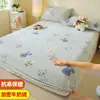 Falda de Cama de Coral Fleece Pieza Única Leche Fleece Invierno Juego de Cubrecama Franela Protector de Colchón Engrosado Juego de Sábanas Antideslizante