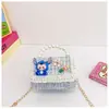 Nova Bolsa Infantil da Moda Stitch Labubu Personagem de Desenho Animado Bolsa de Ombro Bolsa Carteiro de Pérola Bolsa Transversal de Renda