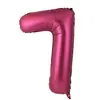 Globo digital de aluminio grande de 40 pulgadas independiente transfronterizo versión de EE. UU. cuerpo delgado Globo digital Decoración de fiesta de Amazon