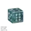 Dados de cristal natural de 16 mm transfronterizos, divertido accesorio para puntuar juegos de mesa, dados de piedra semipreciosa con esquinas rectas arenados