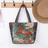 Nova Bolsa de Mão Bordada para Trabalho Estudante Lona Bolsa de Mão Bolsa Estilo Chinês Bolsa Universitária Feminina para Pessoas de Minorias