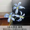 Diseño de Escena de Boda con Flores Artificiales Azules, Arreglo de Piso con Flores Falsas, Phalaenopsis, Tulipanes, Arreglo Floral Decorativo Suave
