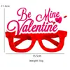 Decoración para Despedida de Soltero Gafas Accesorios para Fiesta Temática de Vacaciones Letreros de Amor Rojo Monturas de Gafas para el Día de San Valentín