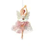 Adornos artesanales navideños transfronterizos, adornos de niña de ballet de malla, decoraciones de ángel colgantes para árbol de Navidad, productos nuevos