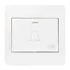 Enchufe de Interruptor al por Mayor Panel Doméstico Tipo 86 Oculto Una Abierta Cinco Agujeros Tres Agujeros 16A Panel de Pared USB Blanco