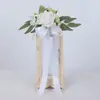 Candelabro Estilo Nuevo Lámpara de Mantequilla Flor Decorativa Artificial Accesorios de Boda Candelabro con Lazo de Rosa Decoración Lámpara de Viento Creativa Flor
