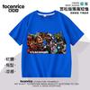 Camiseta de Manga Corta para Niños Batalla del Hombre Monitor vs Inodoro Ropa de Verano de Media Manga para Niños Hombre de Audio Infantil Ropa de Algodón Puro
