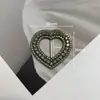 Fivela de Joia Quadrada Love de Diamante Cinza Liga Fivela de Toalha de Seda de Alta Qualidade Fivela de Sapato Fivela de Bolsa Nó de Canto para Roupas Fivela Japonesa
