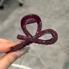 Grampo de cabelo suave estilo coreano para mulheres, estiloso, doce, de alta aparência, elegante, novo grampo tubarão 2026 para a parte de trás da cabeça