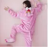 Pijama Enterizo de Dinosaurio de Dibujos Animados Lindo Perro Amarillo Grande para Otoño e Invierno para Chicos y Chicos para Parejas de Perros Ropa de Casa Franela