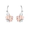 Pendientes de gofre originales europeos y americanos, con pasador de plata 925, pendientes de circonita de alta calidad, venta al por mayor, pendientes de nicho de moda para mujer