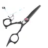 Tijeras de Peluquería Tomahawk Negras Personalizadas de 5.5 pulgadas, Tijeras para Cortar el Cabello, Tijeras Planas, Tijeras Entresacadoras