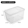 Caja de Almacenamiento con Tapa abatible, Caja de Conservación de Plástico Semiabierta, Caja de Exhibición para Supermercado, Caja Selladora de Alimentos para Refrigerador, Uso Doméstico