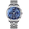 Comercio Exterior Más Vendido Negocios Luminoso Impermeable Reloj de Cuarzo para Hombre Modelo Clásico con Manecillas Pequeñas y Tres Subesferas Multifuncional Reloj de Cuarzo