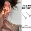 Aretes de Zirconia Colorida Piedra de Nacimiento de la Suerte Constelación del Zodíaco Aretes de Diamante Inverso de Agua Aretes de Plata Esterlina para Mujer Aguja de Plata S925