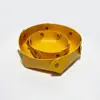 Bandeja Redonda Simples para Chaves de Corredor Caixa de Armazenamento de Miudezas de Couro Dupla Face para Mesa de Trabalho Bandeja para Cosméticos de Quarto