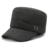 Chapéus de inverno para homens de meia-idade e idosos, chapéu de couro forrado com fleece quente para o papai, boné de beisebol espessado à prova de frio para o vovô