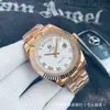 Relojes Serie Log, Reloj Mecánico Automático Completo Rolex para Hombre, Reloj de Negocios de Alta Calidad, Reloj para Hombre Impermeable con Doble Calendario