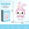 Venda Direta de Fábrica de Blocos de Construção de Micropartículas, Bonecos de Desenho Animado, Brinquedos de Montagem para Crianças, Decorações de Barracas, Presentes, Atacado para Barracas