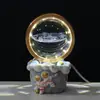 Doraemon Hombre Gordo Azul Luz de Noche Bola de Cristal Brillante Adorno Galaxia Sol Meteoro Lámpara de Mesa Creativa Regalo de Cumpleaños