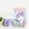 Lb042 Amazon Ebay Tema Sirena Océano Empaque de Regalo Dulces Regalo Fiesta Bolsa de Papel Papel Kraft