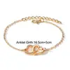 Conjunto de cuatro piezas de joyería creativa de viento transfronterizo europeo y americano con collar, pulsera, pendientes y anillo de diamantes.