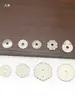 Juntas de Cobre Blanco Estilo Antiguo, Arandelas Planas, Bases de Manija de Forma Irregular, Herrajes de Cobre para Muebles Clásicos Vintage