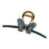 Nuevo clip metálico para el cabello de mariposa goteando aceite, lindo pasador de celebridad de Internet, pasador para la parte posterior de la cabeza, clip grande de tiburón, agarre para el cabello, accesorios para el cabello
