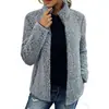 Sudadera Amazon 2026 con Cuello Alto de Color Sólido para Mujer, Moda Casual, Manga Larga, Cierre de Cremallera, Chaqueta de Burbuja de Forro Polar