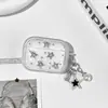 Nova Capa Pentagrama Fantasma Adequada para Airpodspro3 Shell de Fone de Ouvido Brilho Apple 4ª Geração TPU Capa Protetora Macia