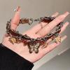Collar de Mariposa con Gradiente de Remache de Zircón para Mujer, Nuevo Diseño Personalizado, Cadena para Clavícula de Verano, Temperamento Dulce y Fresco, Estilo Sexy